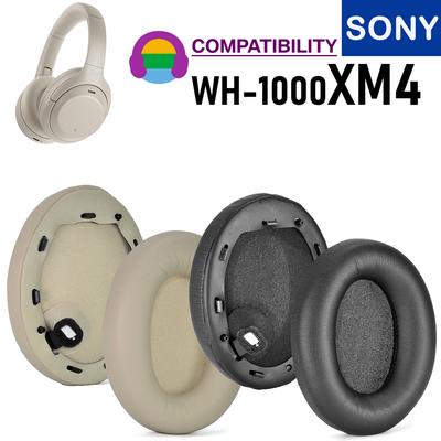 1 çift Earpads Sony WH-1000XM4 Kulaklık Kulak Pedleri Yastık Yumuşak Deri Bellek Sünger Kapak Onarım Dayanıklı Kulaklıklar