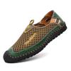 Men's Mesh Shoes Crocodile Men's Shoes Overalls Breathable Handmade Shoes Men's Summer Shoes