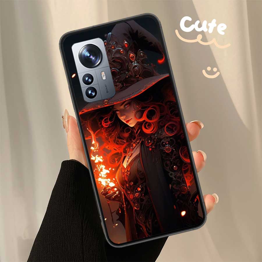 Halloween Moon Witch Horror Phone Case For Xiaomi Poco X7 X6 X5 X4 X3 GT NFC M4 M5 Pro 5G M3 Mi F6 F5 F4 F3 F2 F1 Capa Coque TPU