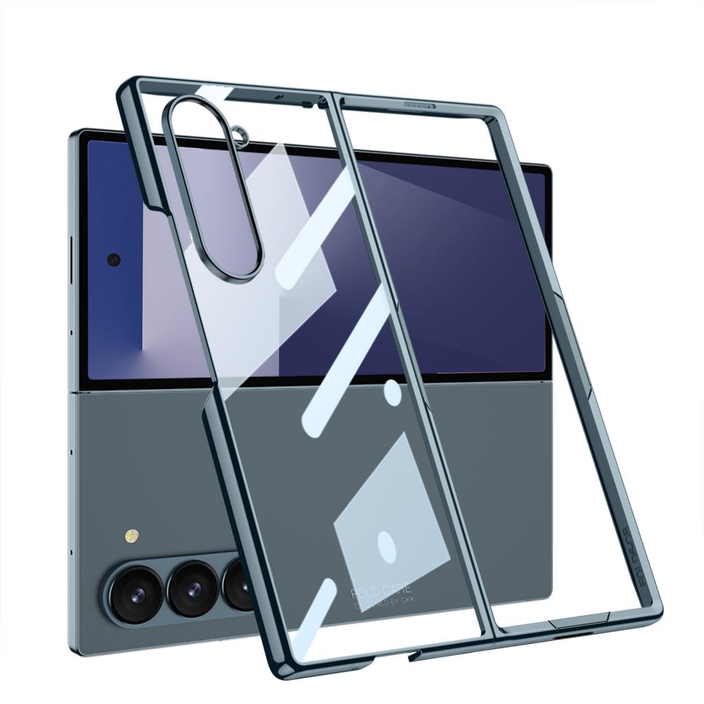 Samsung Z Fold7 Mobile Phone Case Electroplated Pc Phantom Large Hole Transparent Fold7 Fold Screen Protection Case