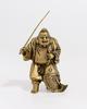 Seven Lucky Gods of Good Luck Ebisu Silky Gold Buddhist Hideun Makita Buddha Statue Ornament Takaoka Copperware Sculptor Prototype_Kobiki (Ebisu 7F)