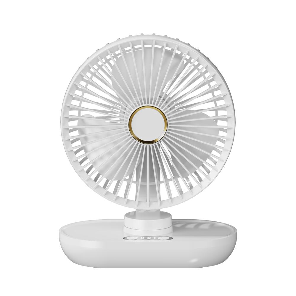 Portable Desk Fan Mini Desktop Fan Small Table Fan USB Rechargeable Quiet Air Circulator Electric Desk Fan with Digital Display