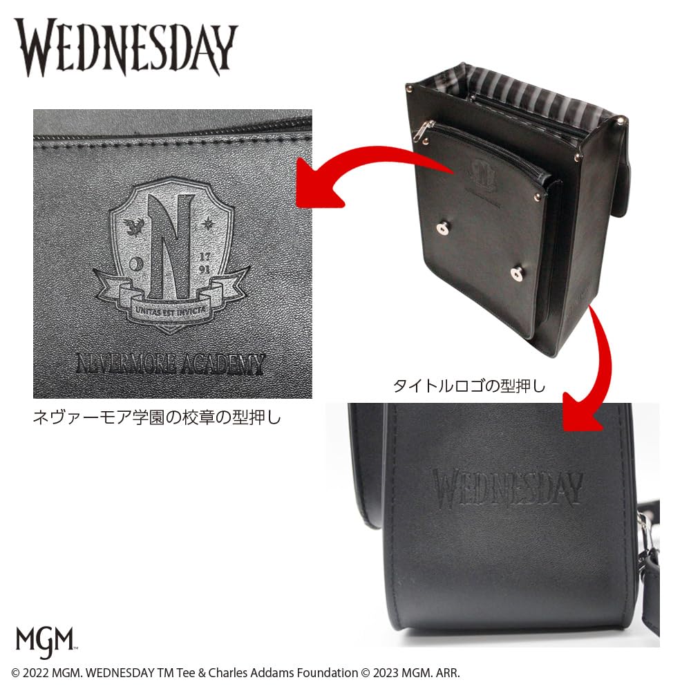 [Dream Rush] Wednesday Replica Backpack/Rucksack/2-Way Bag/Addams Family Cosplay