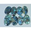 303Cts.. Natural Shattuckite Azurite Oval Cabochon Loose Gemstone 08Pcs Lot C-564