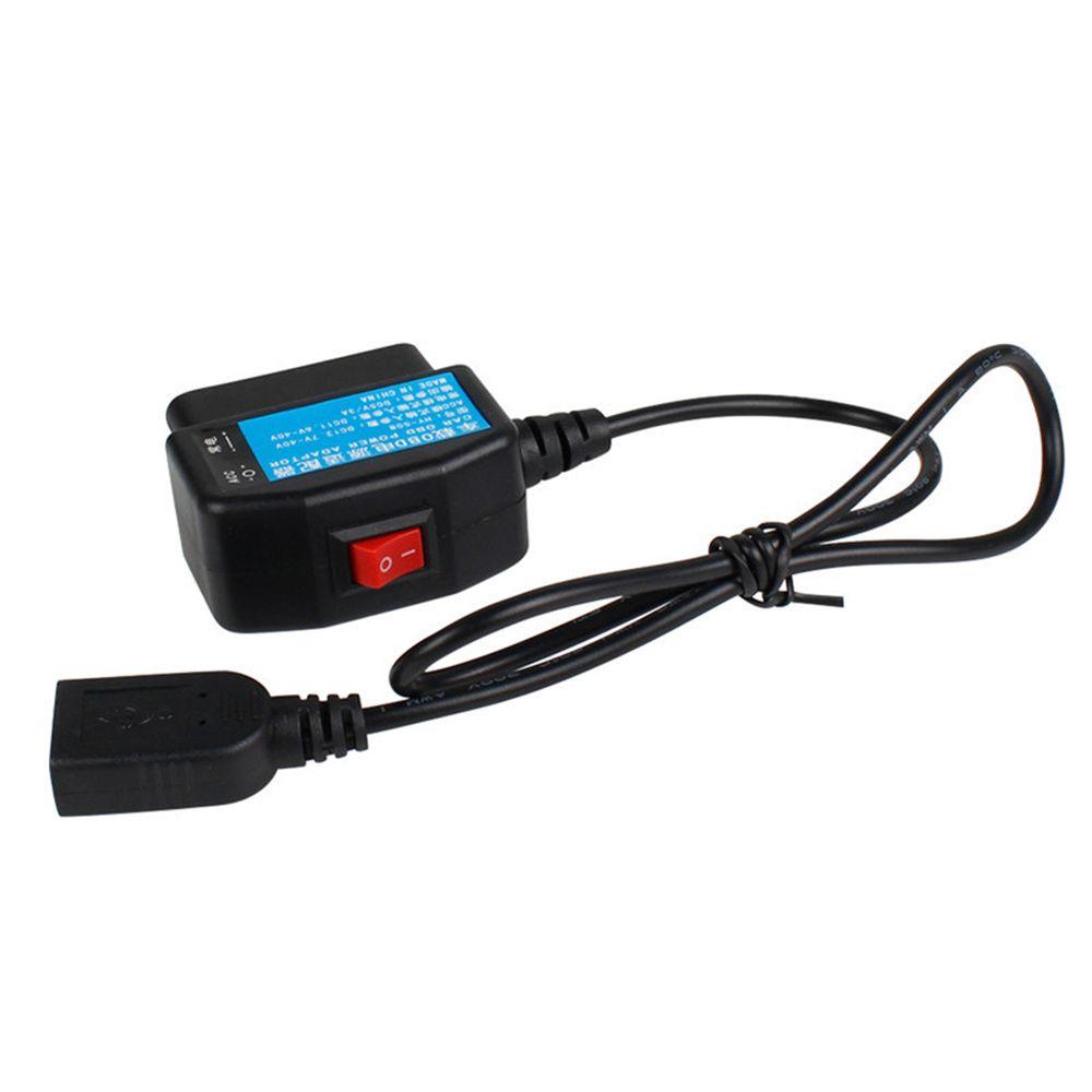 Practical USB Switch Wire Car Charge Cable Parking Monitoring Dash Cam Camcorder OBD Hardwire Kit