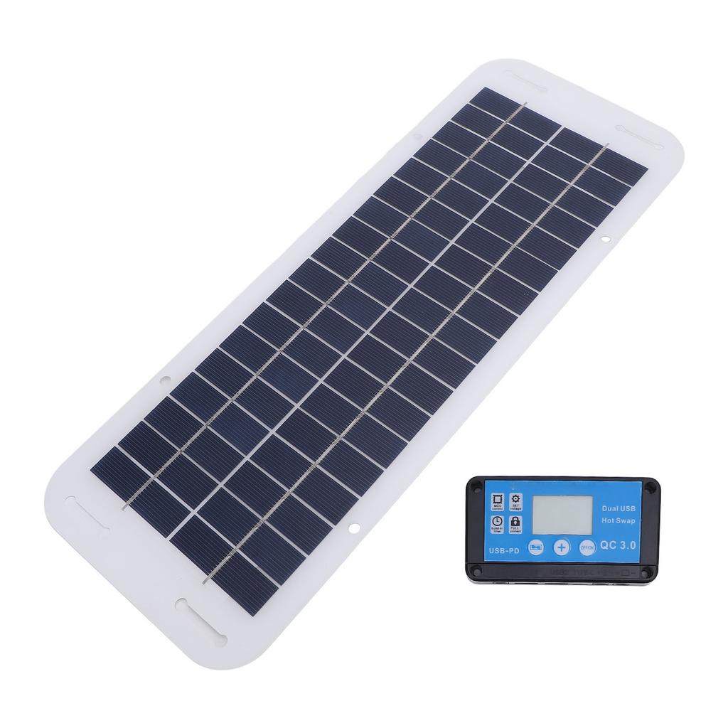 30W Solar Panel Kit Polycrystalline Silicon Solar Charger Panel Blue 100A Charge Controller 18V Ciga