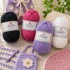 Hollow Craft Yarn for Crochet Hat and Handmade Bags, Flexible Knitting Yarn Roll for DIY Handbags and Weaving Project