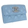 AP3397 Tri-fold Wallet Strass Blue Women