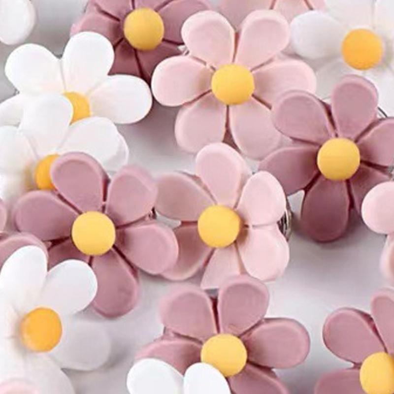50Pieces Flower Push Pin for Office Bulletin Board Fabric Marking Picture Hanging Cork Notice Board Thumb Tacks