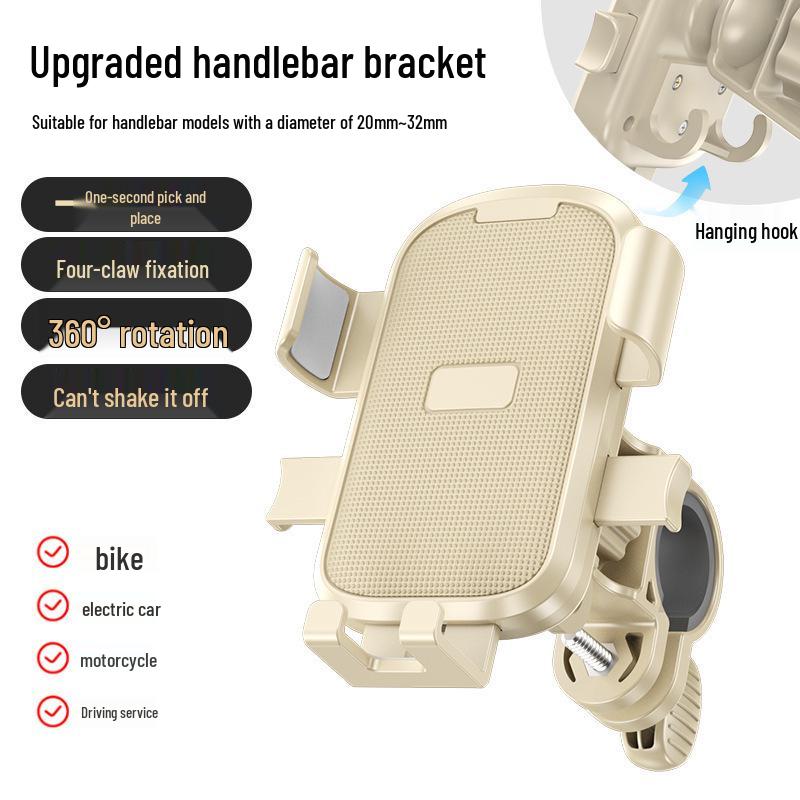 

Cute Kitten Scooter Phone Holder: Shock-Absorbing Bracket with Hook for Electric Scooters Handlebar