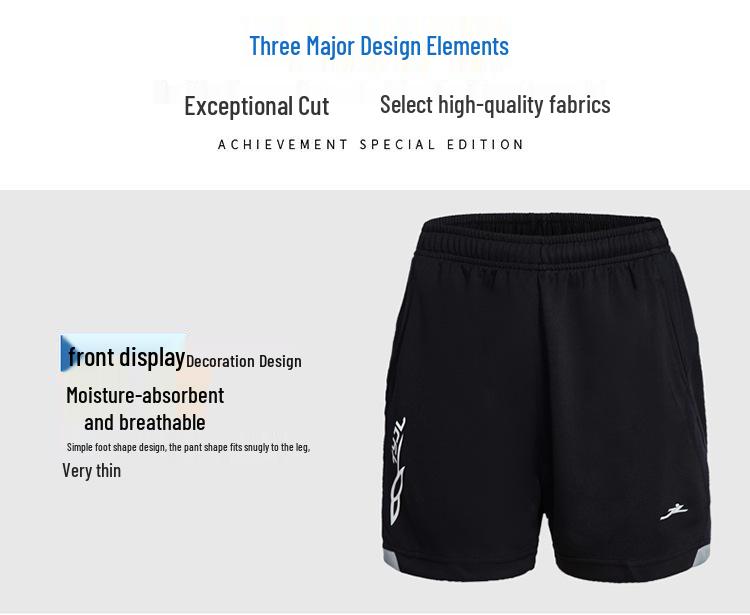 Men's Quick-Dry Breathable Sports Shorts for Running, Fitness, Badminton, and Volleyball