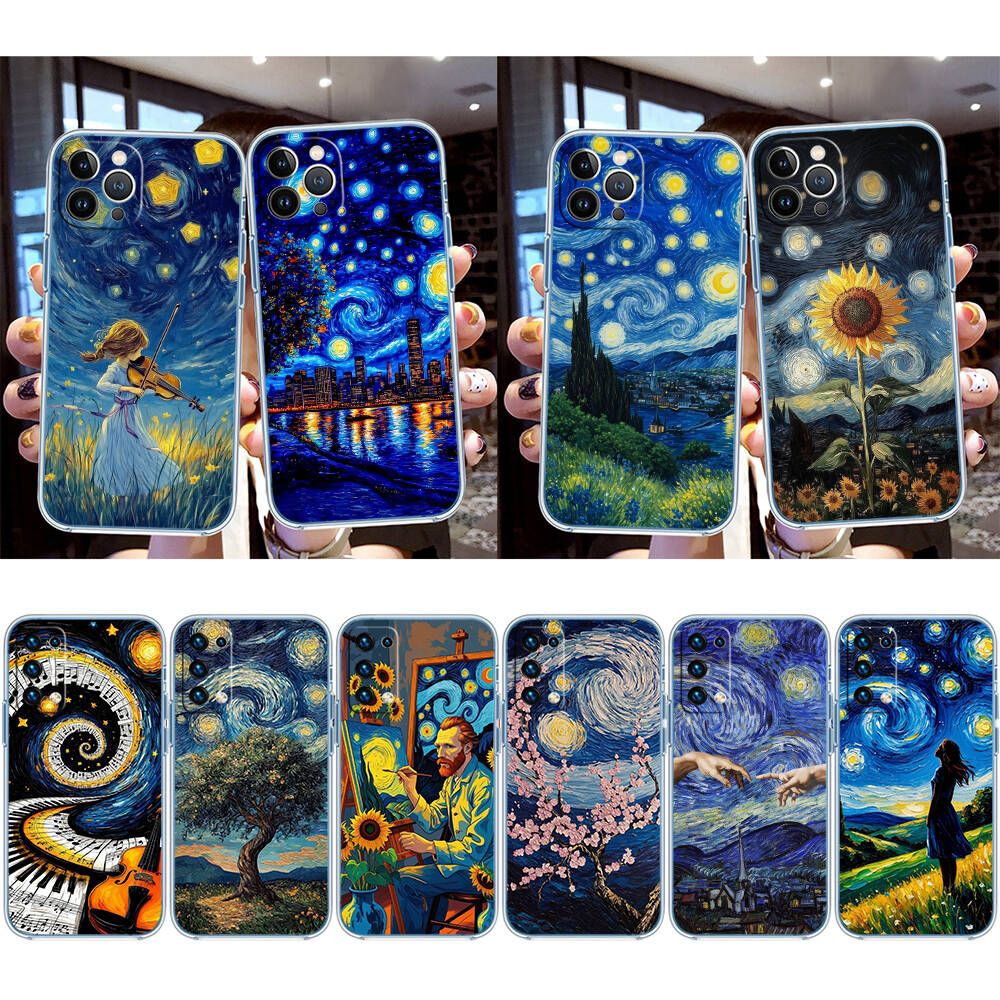 Starry Night Van Gogh Phone Case for Motorola G14 G15 G24 G30 G31 G32 G34 G41 G42 G51 G52 G50 G60S G60 G62 G72 G71 G73 G84 G85 G200 E32
