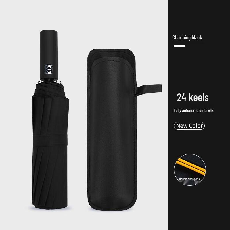 Red Leaf Fully Automatic Windproof UV Umbrella