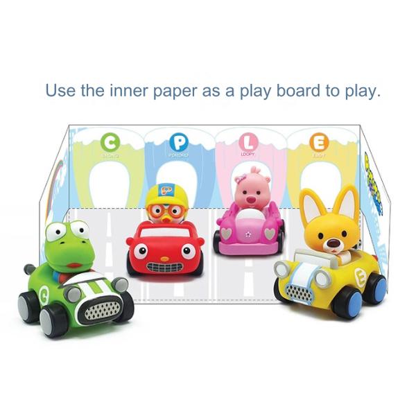 Pororo Cutie Bungboong Plus Car Toy 4-piece  Korean Childrens Toys