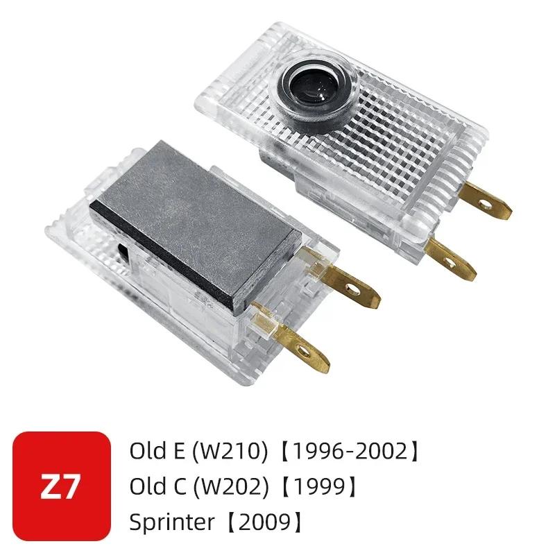 Autoaufkleber C200 E300 Heiß 2026 Für Benz 2 Stück/Set LED Auto Tür Willkommensleuchte Zubehör Für Mercedes Benz W203 W204 W205 W206 W17