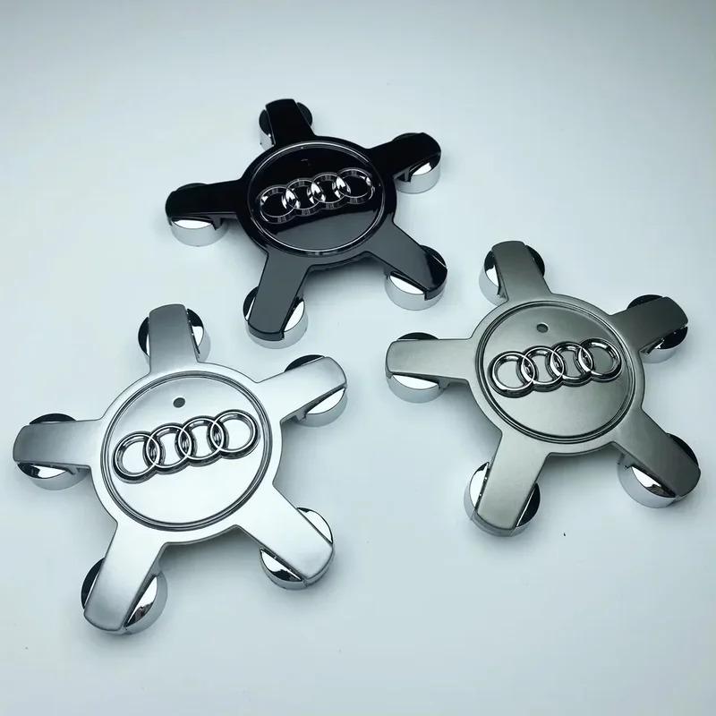 For Audi 8Y4Pcs 135mm Car Wheel Rim Five Claws Center Cap 4F0601165N For Audi A5 A4 A4L A6 A6L A7 A8 Q5 Tires Hub Covers Accessories
