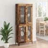 Wall Mounted Highboard Reclaimed Wood Look 27.4 x 13.4 x 70.9 in (L x W x H) Engineered Wood