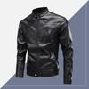 Spring and Autumn New PU Leather Men's Cycling Motorcycle Leather Jacket Men's American Street Retro Nostalgic Leather Korean Leisure