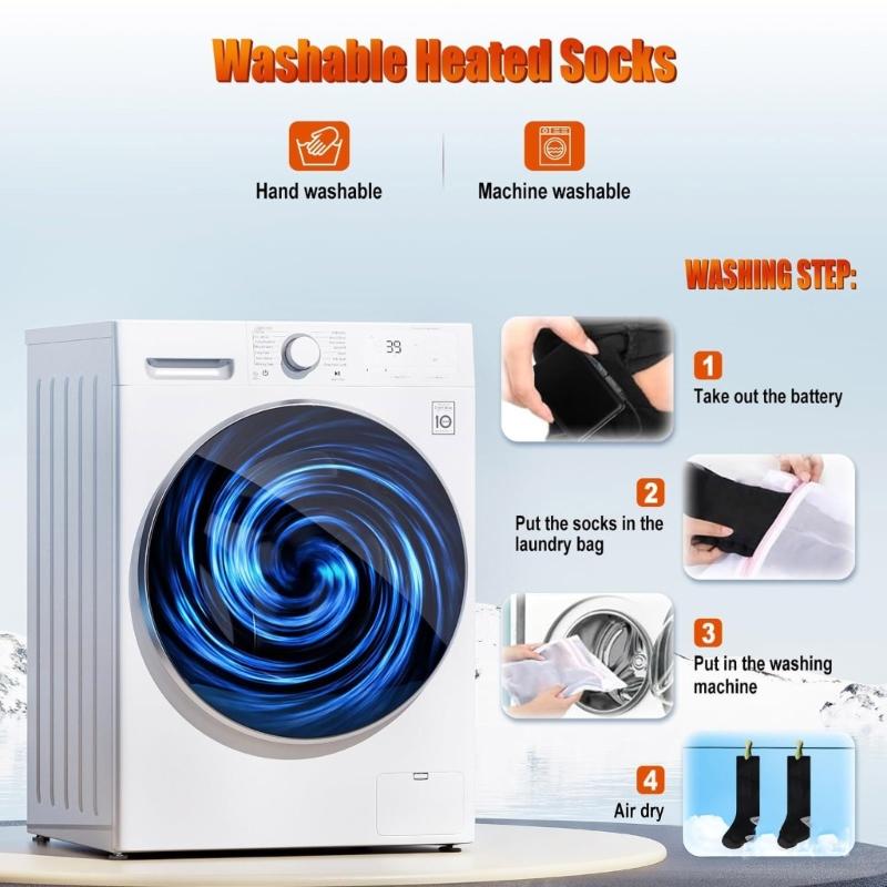 Heated Socks for Men Women Rechargeable Battery APP Control Electric Heated Socks Rechargeable Smarts Foot Warmers Gift