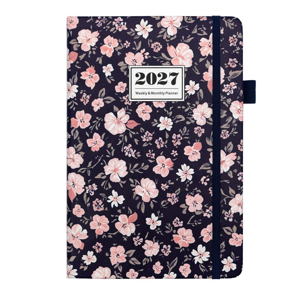 English A5 Agenda Planning Notebook Flower Design To-do List Notebook Diary Writing Pads  Business