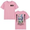 Japanese Tokyo Cherry Blossoms T Shirts Unisex Women Clothing Short Sleeve Cotton T Shirt Fashion Harajuku Tshirt Streetwear