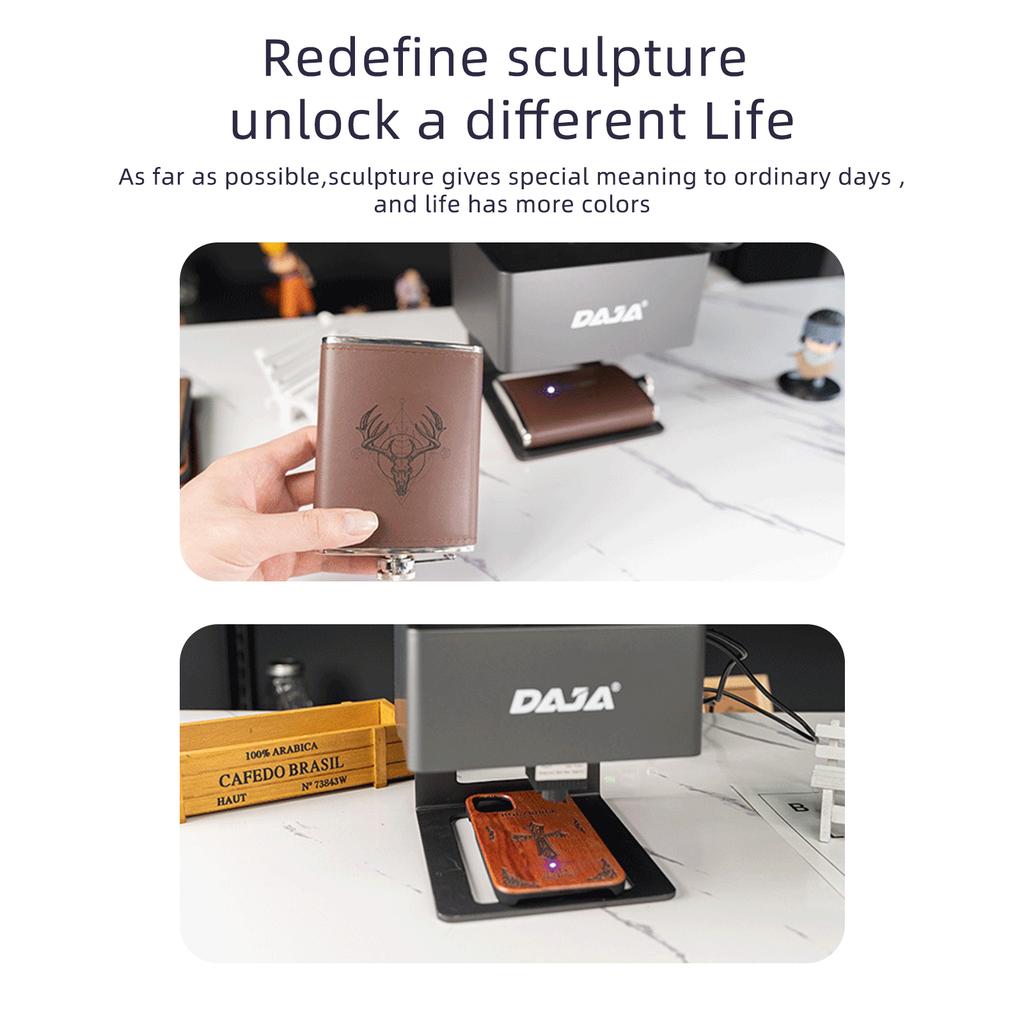 DAJA DJ6 lasergravør DIY-merking bærbar graveringsmaskin for DIY-håndverk logomerkeskriver