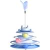 3/4 Levels Cat Toy Tower Turntable Roller Balls Toys Interactive Intelligence Training Track Puzzle Funny Games Accessories