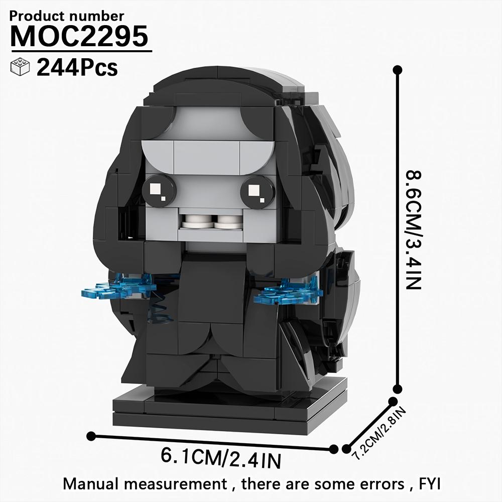 MOOXI Modellserie BrickHeadsed Set MOC Steine Actionfigur Modell Erwachsene Bausteine Kinderspielzeug für Kinder Geschenk