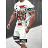 Brand New 2-piece Men's Spring/summer Sportswear with Happy K King Poker Pattern