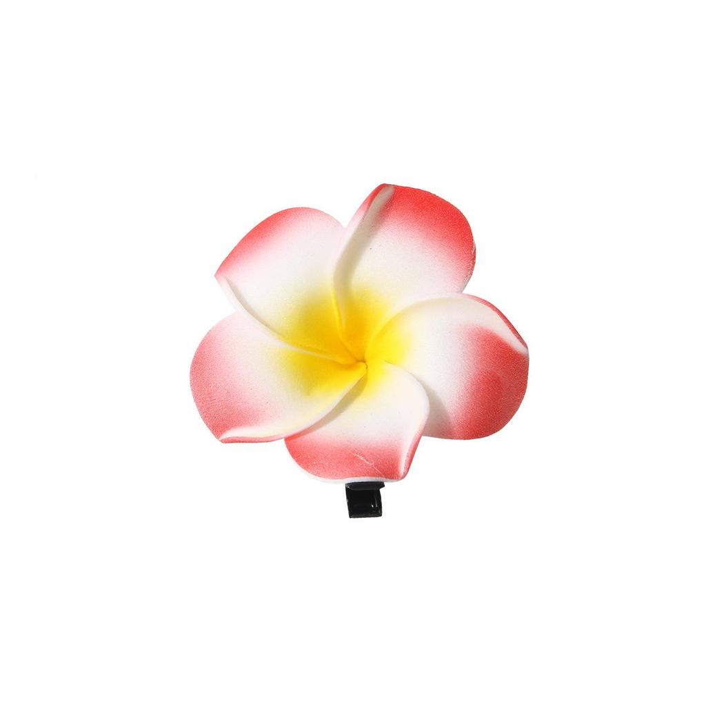 Handcrafted Floral Hair Clip for Beach Vacations - Updo Side Clip with Duckbill Design