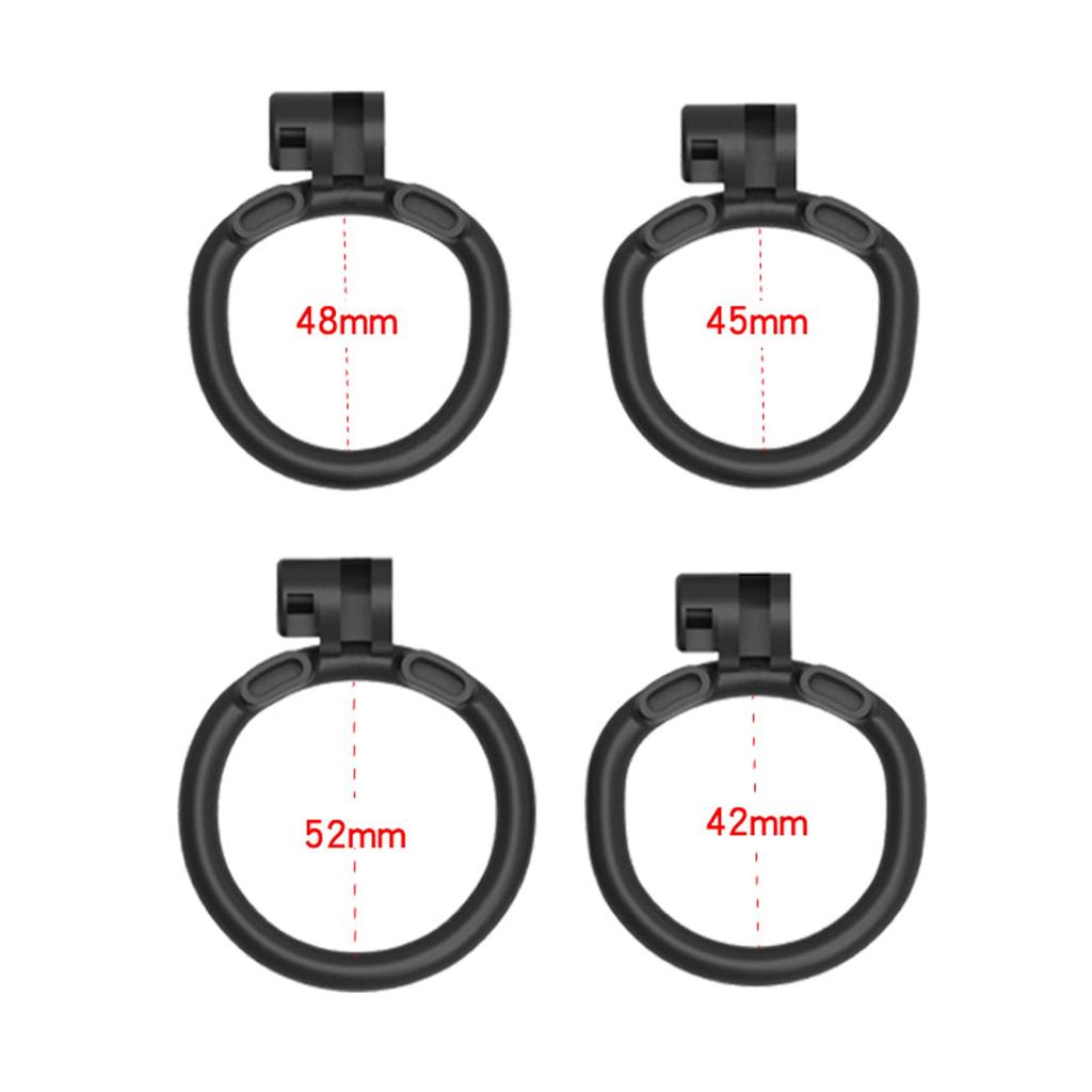 Chastity belt for men chastity device for chastity body with 4 chastity rings tablet chastity nylon men who want chastity restraint adult goods C set,