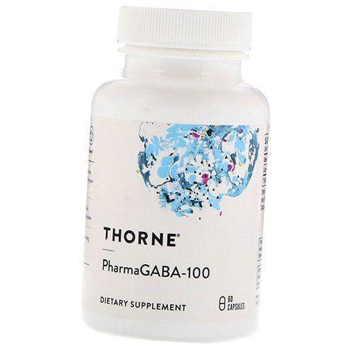 Gamma-aminobutyric Acid, PharmaGABA-100, Thorne Research 60 Caps (72357020)