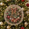 Weihnachtsbaum Dekoration DIY Perlenmalerei Suncatcher Set, Niedlicher Weihnachtsmann Schneemann 3D Perlenornament Bastelset Ornamente, Handgemachter Feiertags Strassstein Edelstein