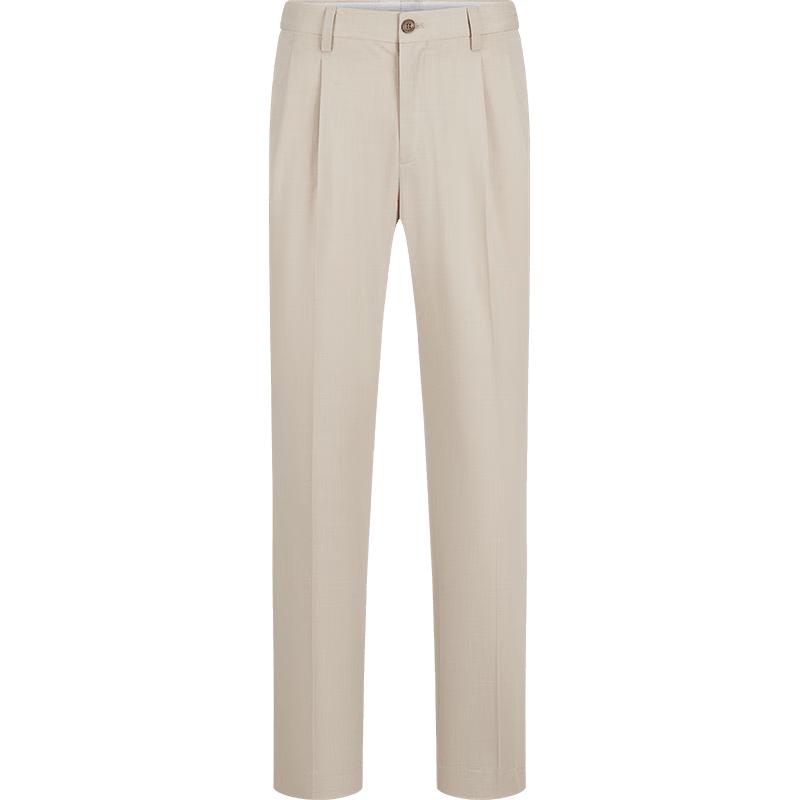 Septwolves Men's Rhino Pleat Wrinkle-Resistant Business Trousers