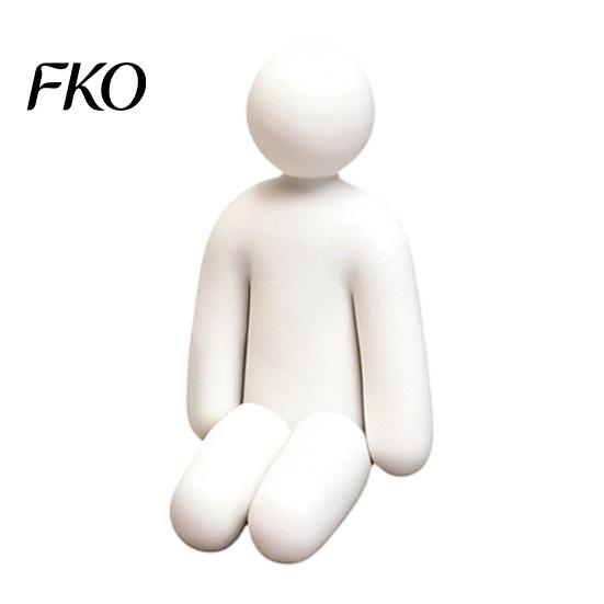 Standing Man Ornament 1/8Pcs 3D Printed Game Character Figure, Sitting Lying Figurine, Customizable Toy Abstract White Statue, Collectible Gift