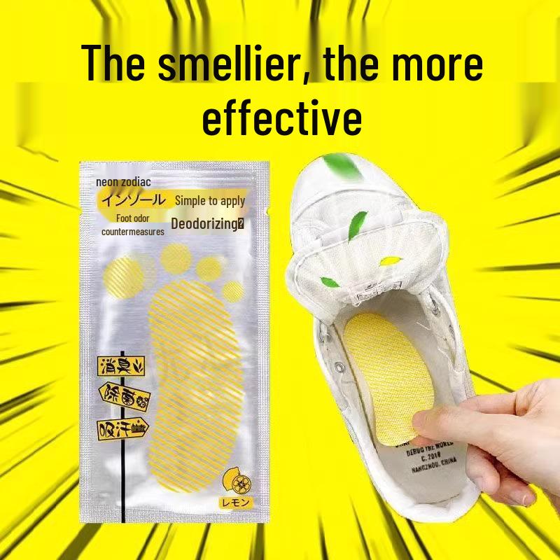 Anti-Odor Shoe Deodorizer Stickers for Basketball Shoes - Long-Lasting Sweat-Absorbing Scented Sheets