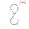 Heavy Duty Metal S Hooks with Safety Buckle,Hanging hooks,S Shaped Hooks Pot Rack Closet Hooks for Hanging