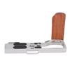 Camera L Shape Handgrip Fit for Ricoh GR4 Camera Wooden Hand Grip Metal Quick Release Plate Silver