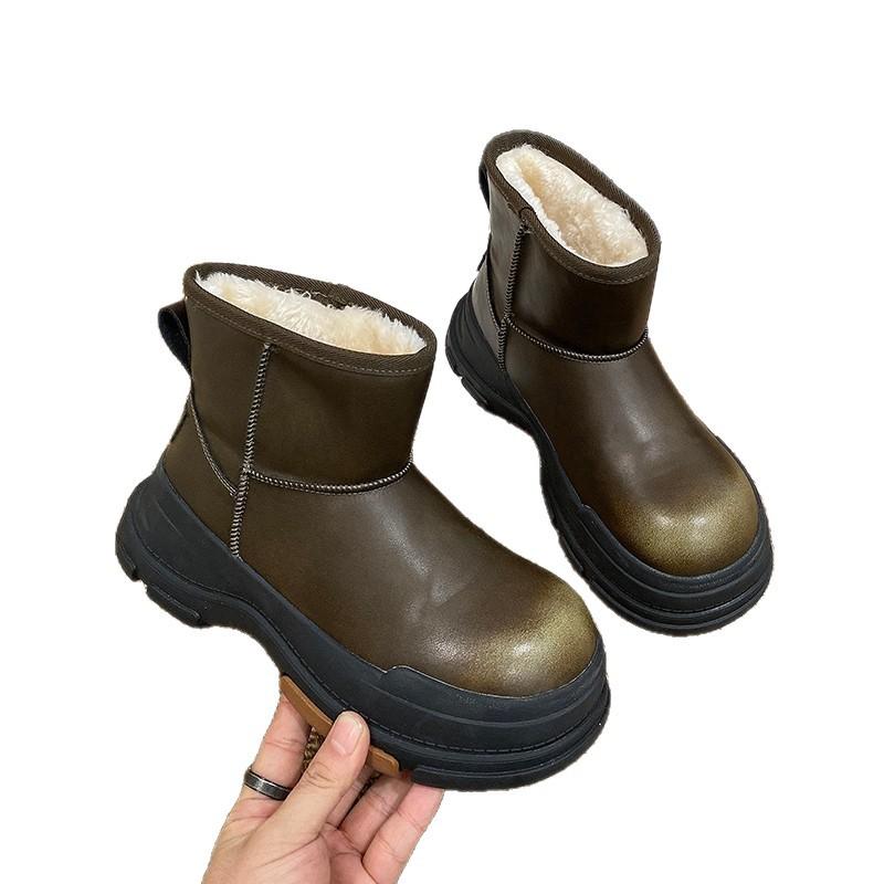 Thick-soled Snow Boots Women's Winter New Outdoor Velvet Warm Women's Shoes Comfortable Cotton Shoes Boots