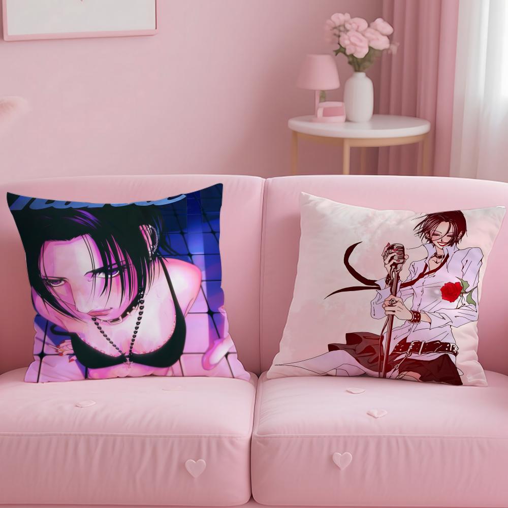 Drama Anime NANA Cushion Cover Soft EasyWash Pillow Case Versatile for Couch Bed Travel and Office