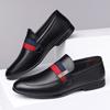 Fashion Men Leather Casual Shoes Street Cool Slip-on Loafers Comfortable Driving Shoes Big Size