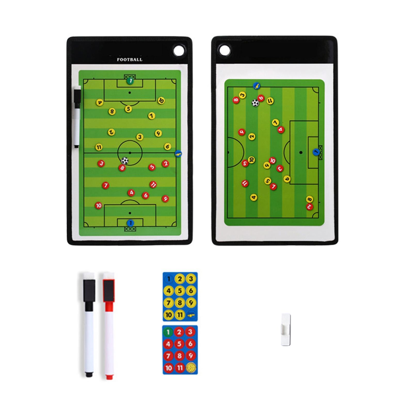 Футбольная тренерская доска Баскетбол Сухая стираемая тактическая доска Магнитная баскетбольная тренерская стратегическая доска с набором маркеров A