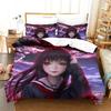 New Hell Girl Jigoku Shoujo 3D Print Bedding Set Duvet Cover Pillowcase New Home Textile Bedroom Decor Anime Fans Gift