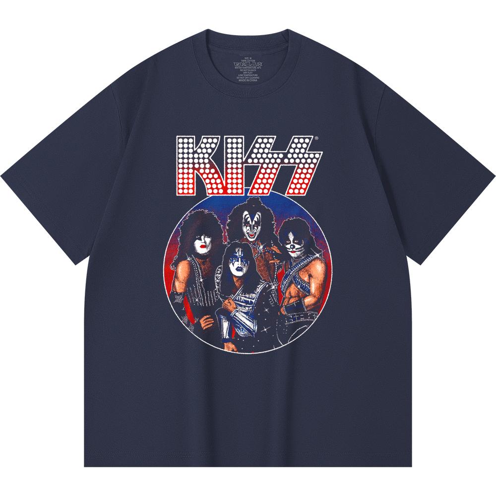 230 Gsm 100% Cotton Heavy Metal T-Shirt  Rock Band Popular Music Print Unisex Heavy Cotton T Shirt