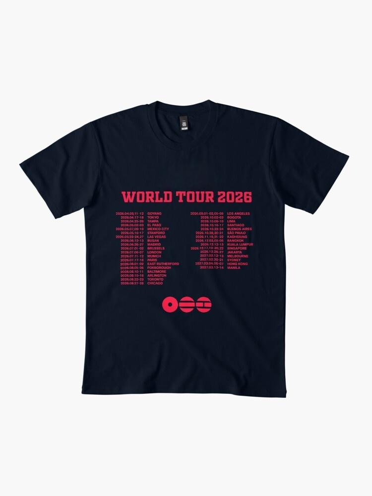 

World Tour 2026 Arirang Premium TShirt Summer Mens Womens Luxury Fashion Street Wear Y2K Cotton Oversized Tshirt 4XL
