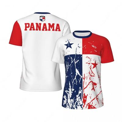 Fashion Panama Flag Graphic Football T Shirts Summer Trend 3D National Emblem Printed T-shirts Loose Breathable Sports Tees