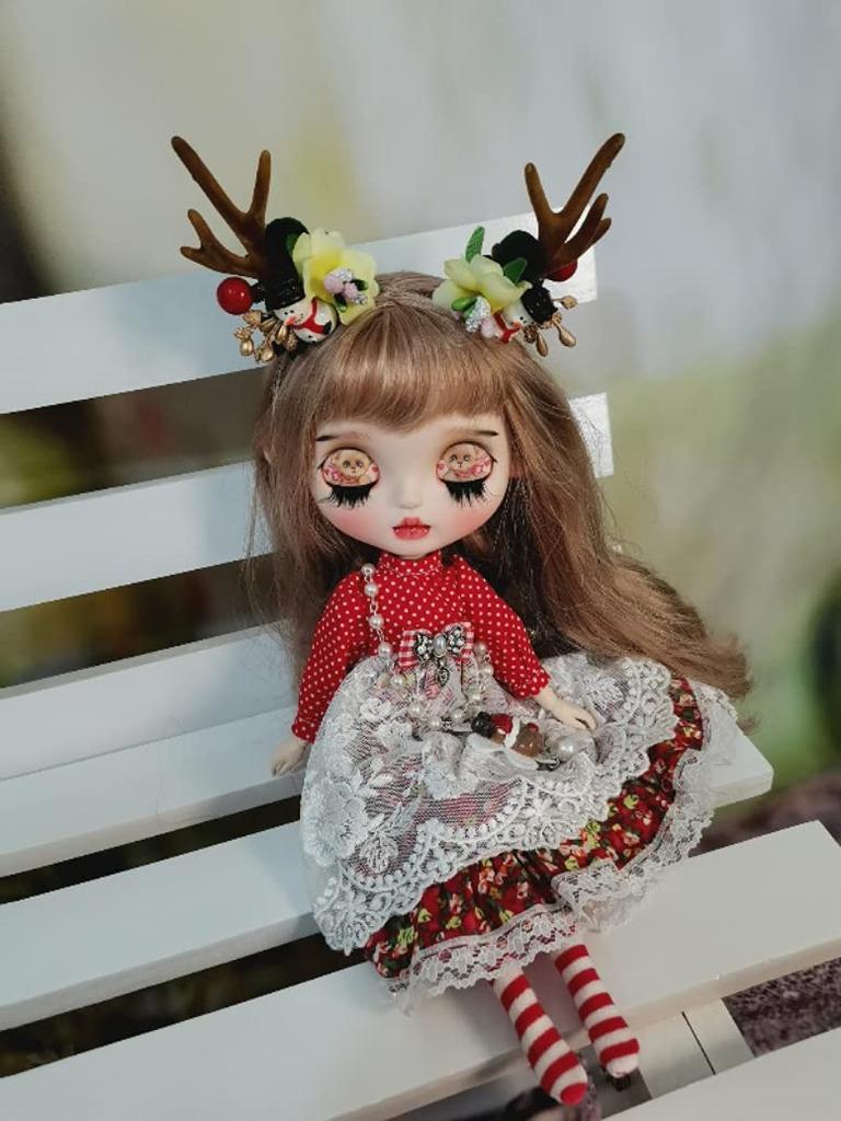 Blythe Obitsu Universal Doll Deer Antler Dress Costume, 24, Licca-chan, Azone, Clothes,