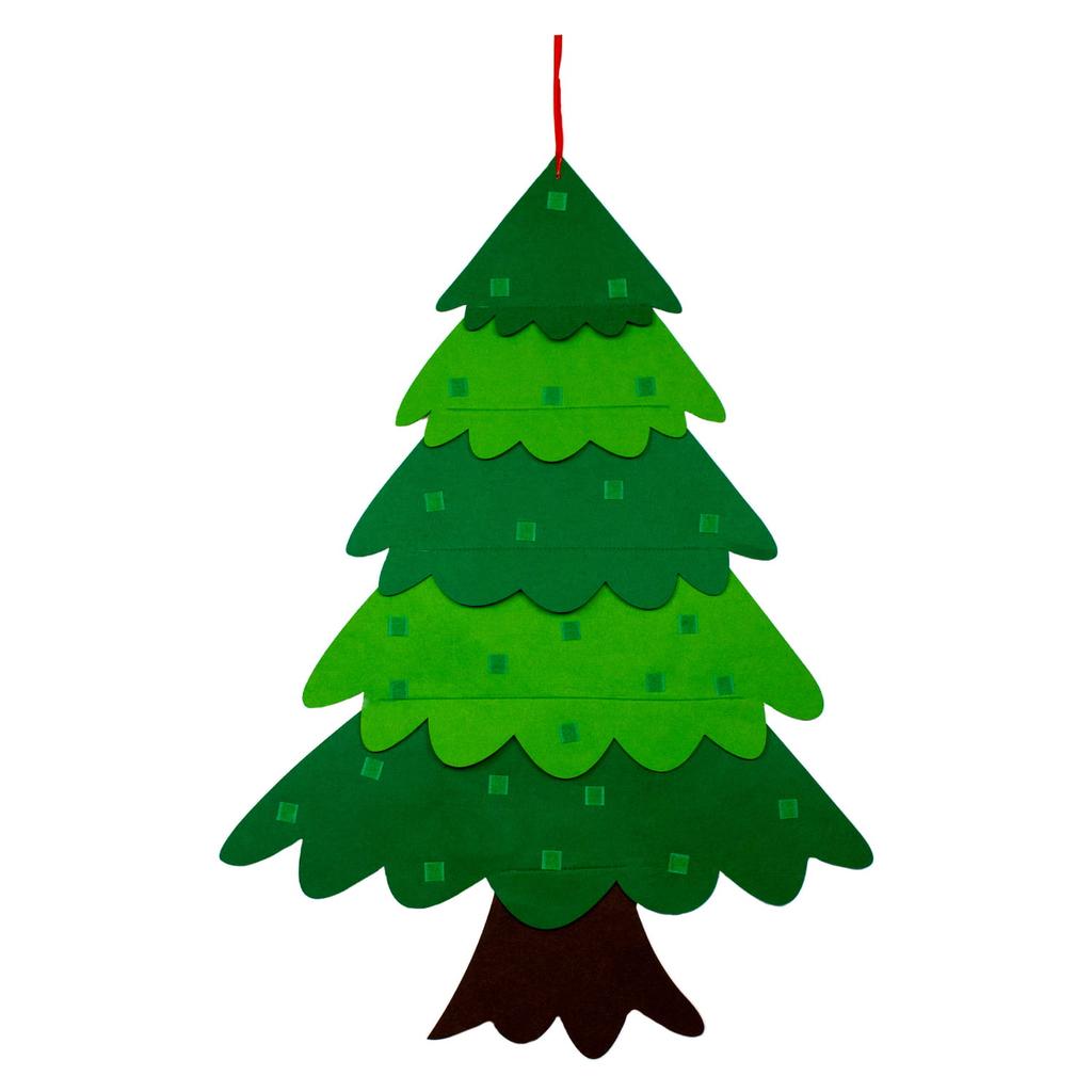 Felt Christmas tree with ornaments toy gift Christmas for children creative diy