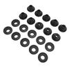 10 Pairs Table Foosball Bushings Black 15.8mm Table Football Board Bearings for 5529 Foosball Table Shafts