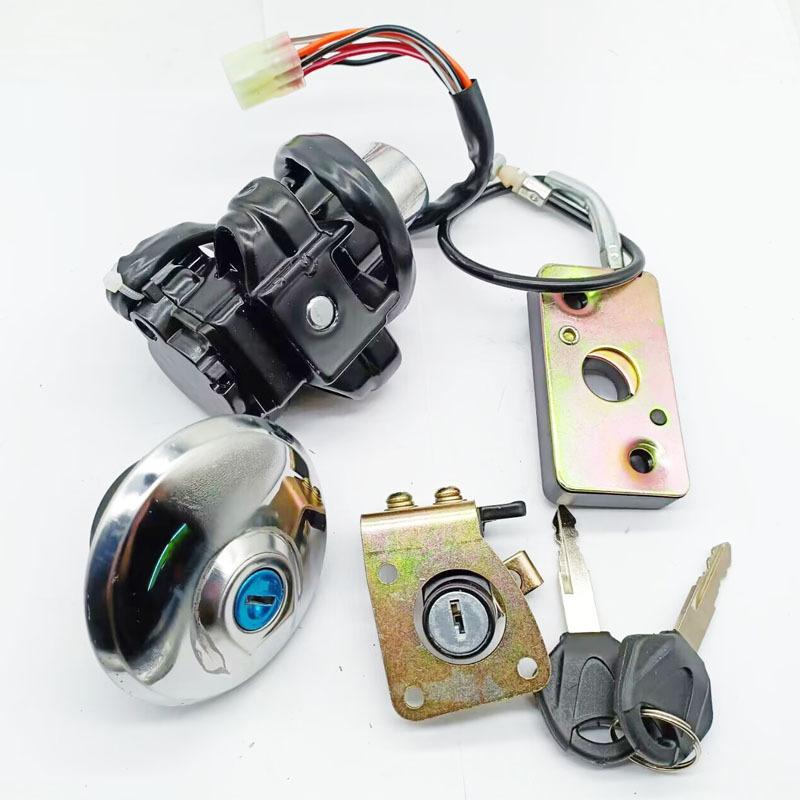 Ignition Switch Lock Gas Cap Set Lock Key For Suzuki GZ125 1998/1999/2000/2001/2002/2003/GZ250 1999/2000/2001/2002/2003-2011